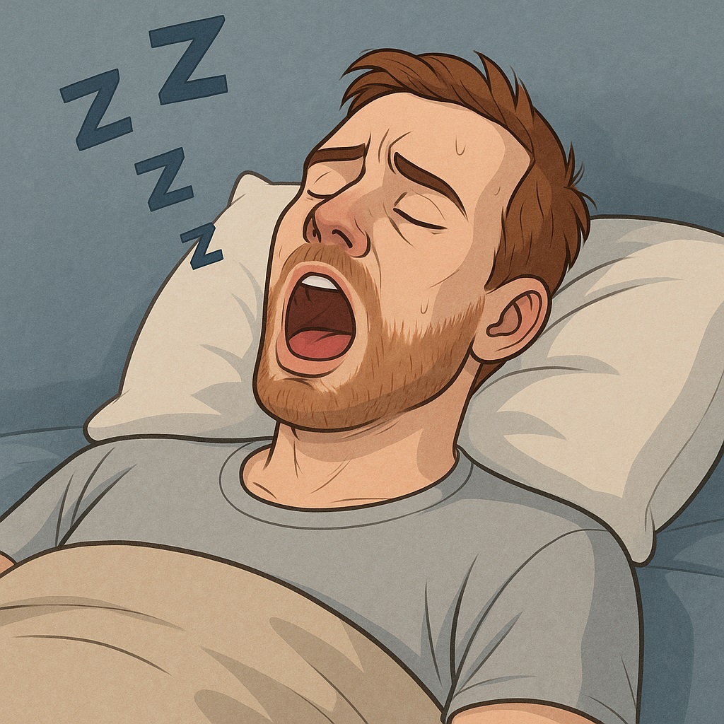 خوابیدن با دهان باز